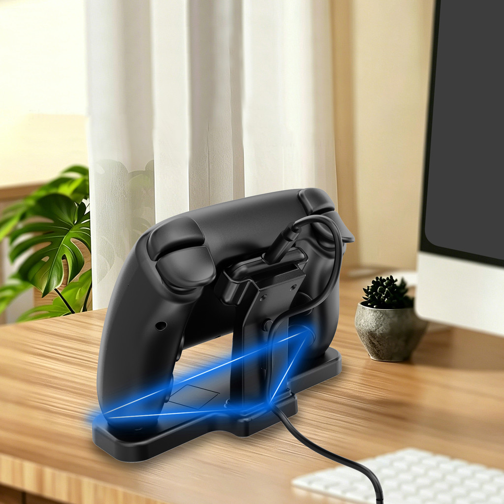 For Steam Controller Universal Magnetic Charging Dock Desktop Charging Stand Triangular Structure