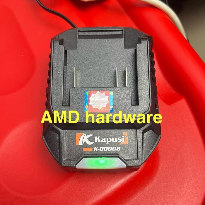 Charger Casan Baterai Cordless Bor Impact Wrench Kabel Cas Nagawa 21V