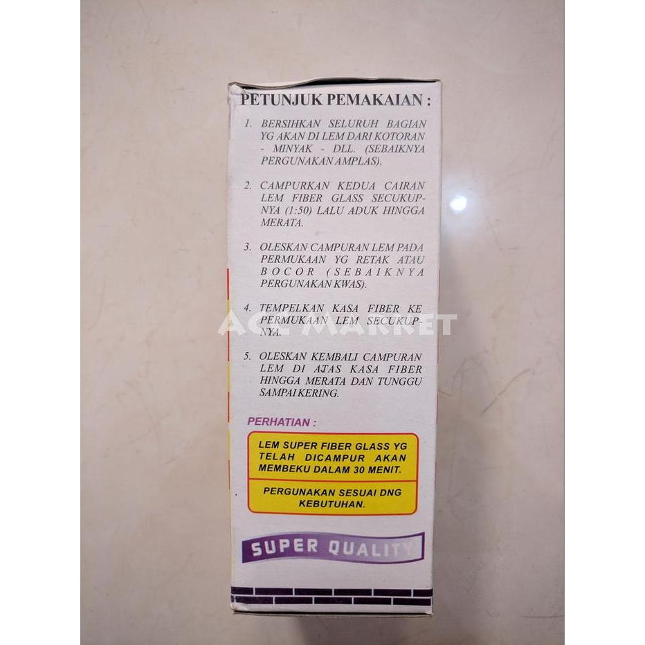 SALE!! Lem Fiber Glass Fiberglass Praktis Serbaguna Asbes Plastik Bocor Pecah