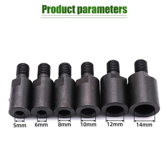 Adapter Konektor Arbor Gerinda M10 5mm 6mm 8mm 10mm 12mm 14mm 5/6/8/10/12/14mm Mandrel Adapter