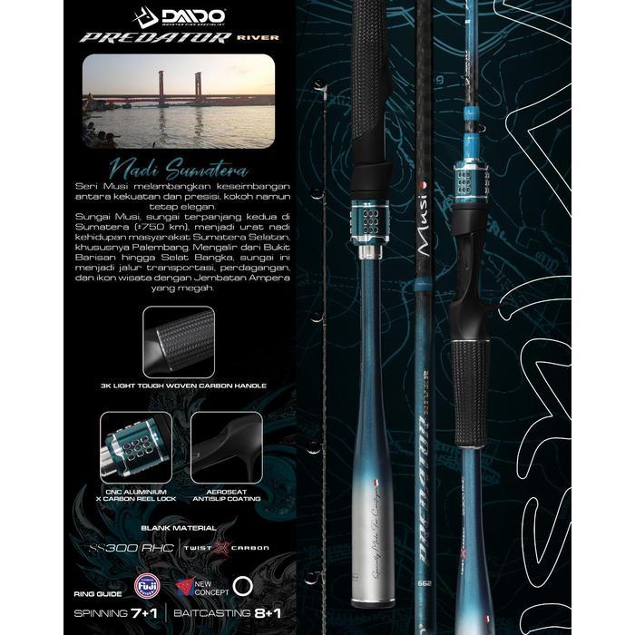 DAIDO - JORAN PREDATOR RIVER SERIES SS300RHC CASTING SPINNING/BAITCASTING