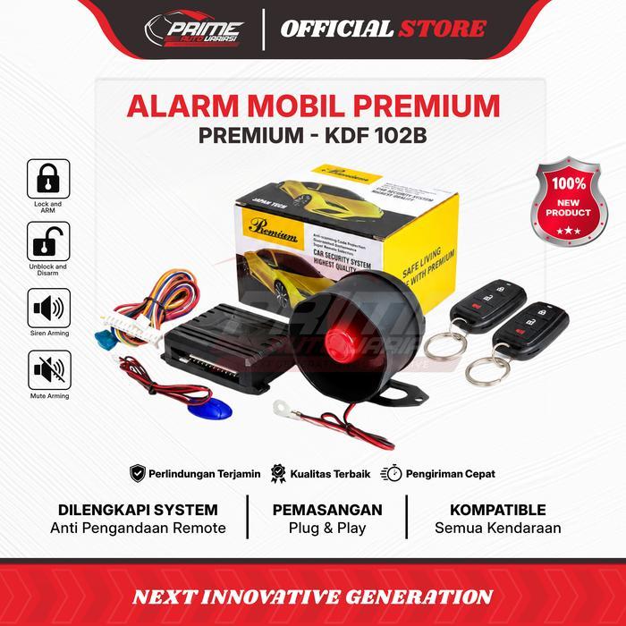 Promo Alarm Mobil Premium Kdf102B - Alarm Mobil Remote Model Remote Avanza - Alarm Tuk Tuk Original
