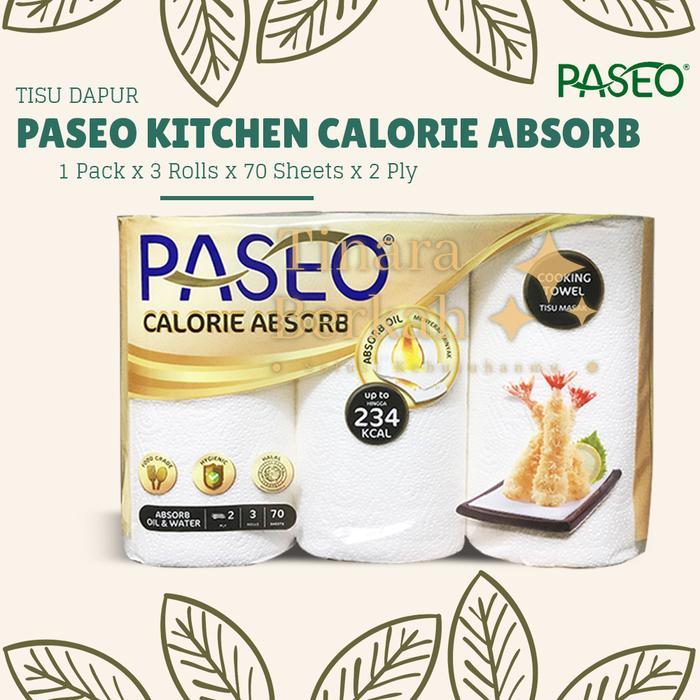 READY Tissue PASEO Calorie Absorb Kitchen Towel 3 Roll 1 DUS KARTON 6 Pack