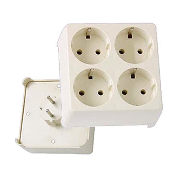 Legrand - Stop Kontak 4 In 1 S-448N + Steker Plug S448N 4 Lubang