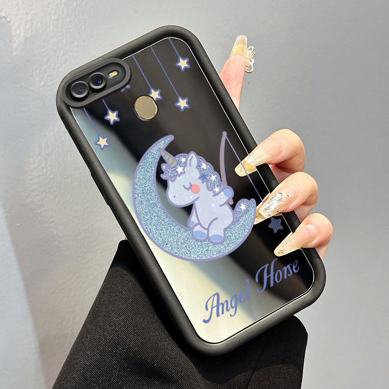 Casing Hp OPPO A7 OPPO A5s OPPO A12 OPPO A12S A11k Case unicorn biru Kasing Anti Cepat Rusak silikon