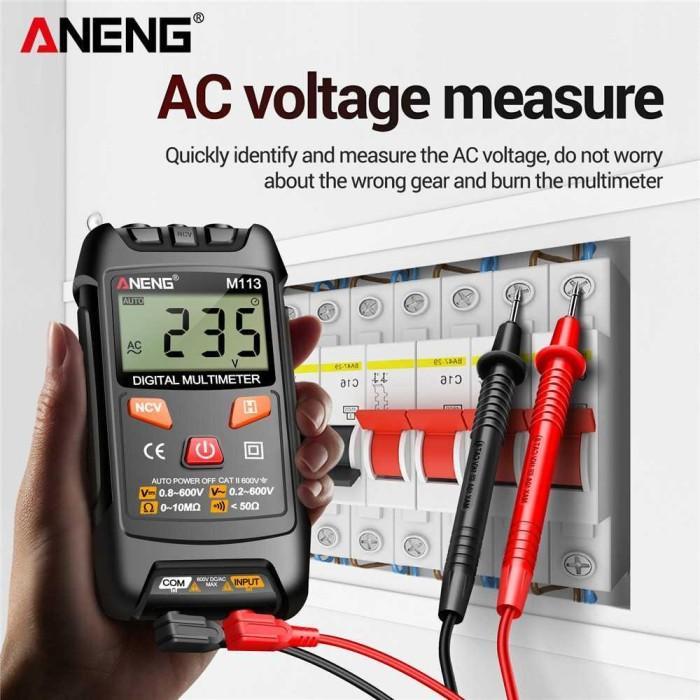 ANENG Digital Multimeter Portable NCV Non Contact - M113