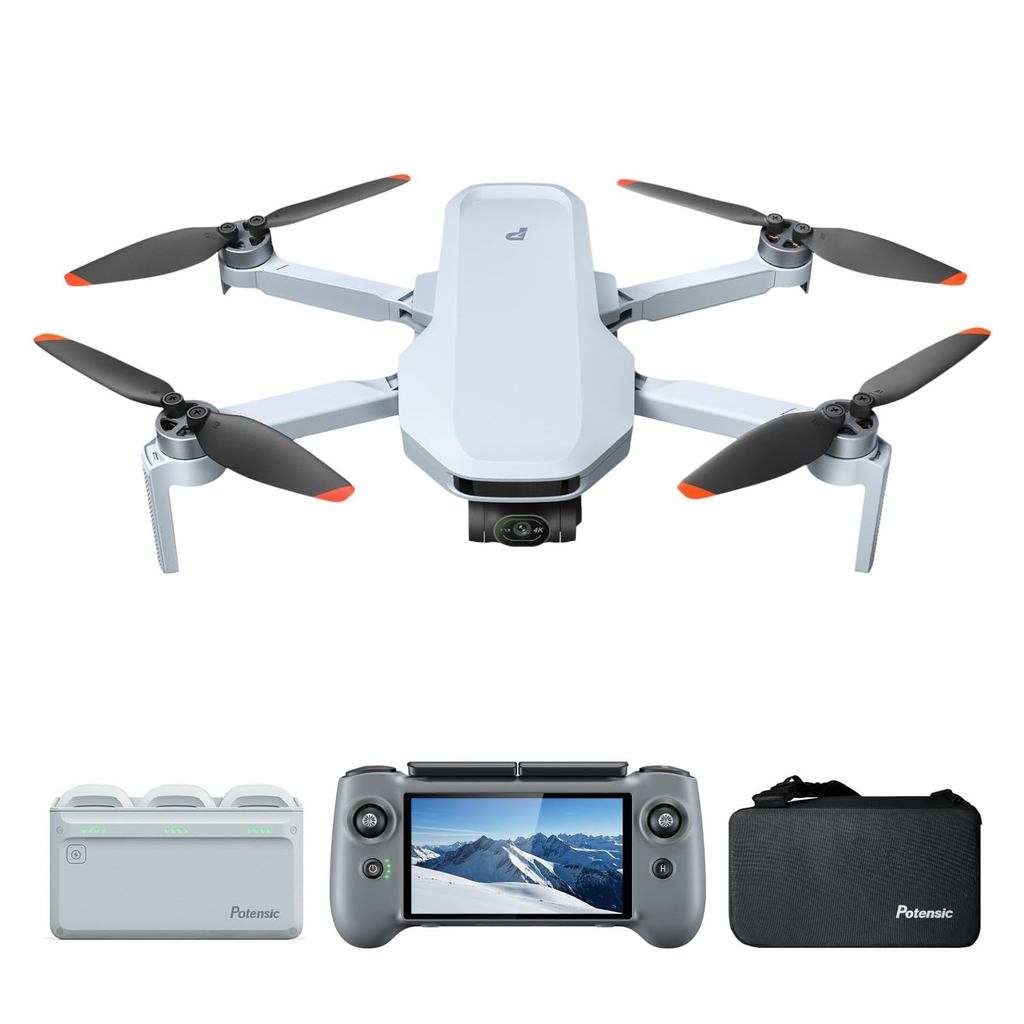 Potensic ATOM 2 8K Drone PTD 1 RC Fly More Combo 10KM Transmission Range 5.5" FHD Touchscreen