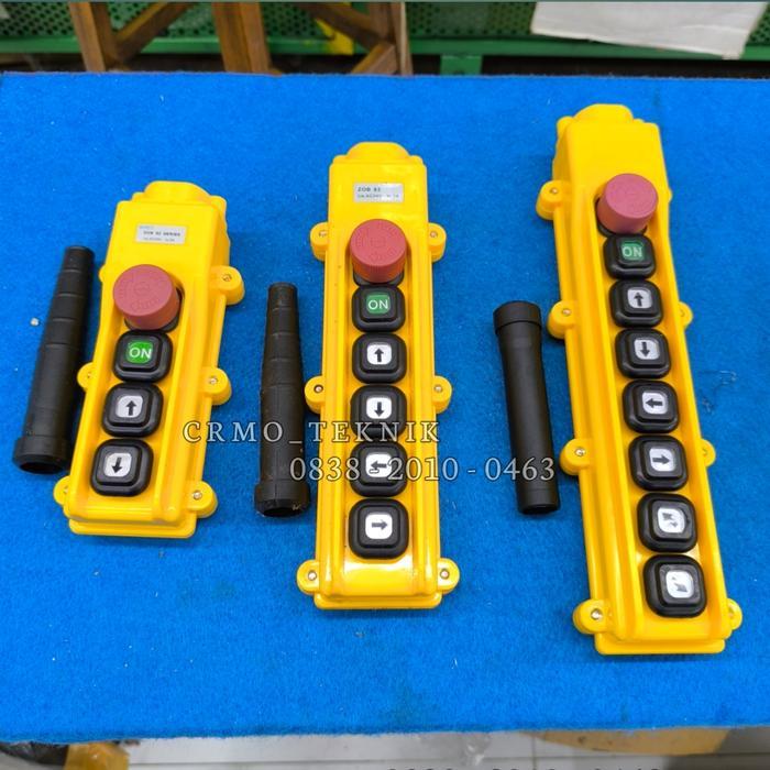 Push Button Remot Control 6 Tombol Switch Hoist Crane Electric