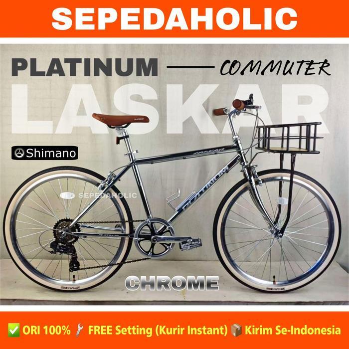 Sepeda Commuter Classic ELEMENT OTTAWA RSE / PLATINUM LASKAR Ukuran 26 Inch Urban City Bike Kalcer -