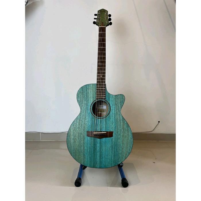 Genta CO 740 CE Gitar Akustik Elektrik Original – Solid Mango Ebony Premium