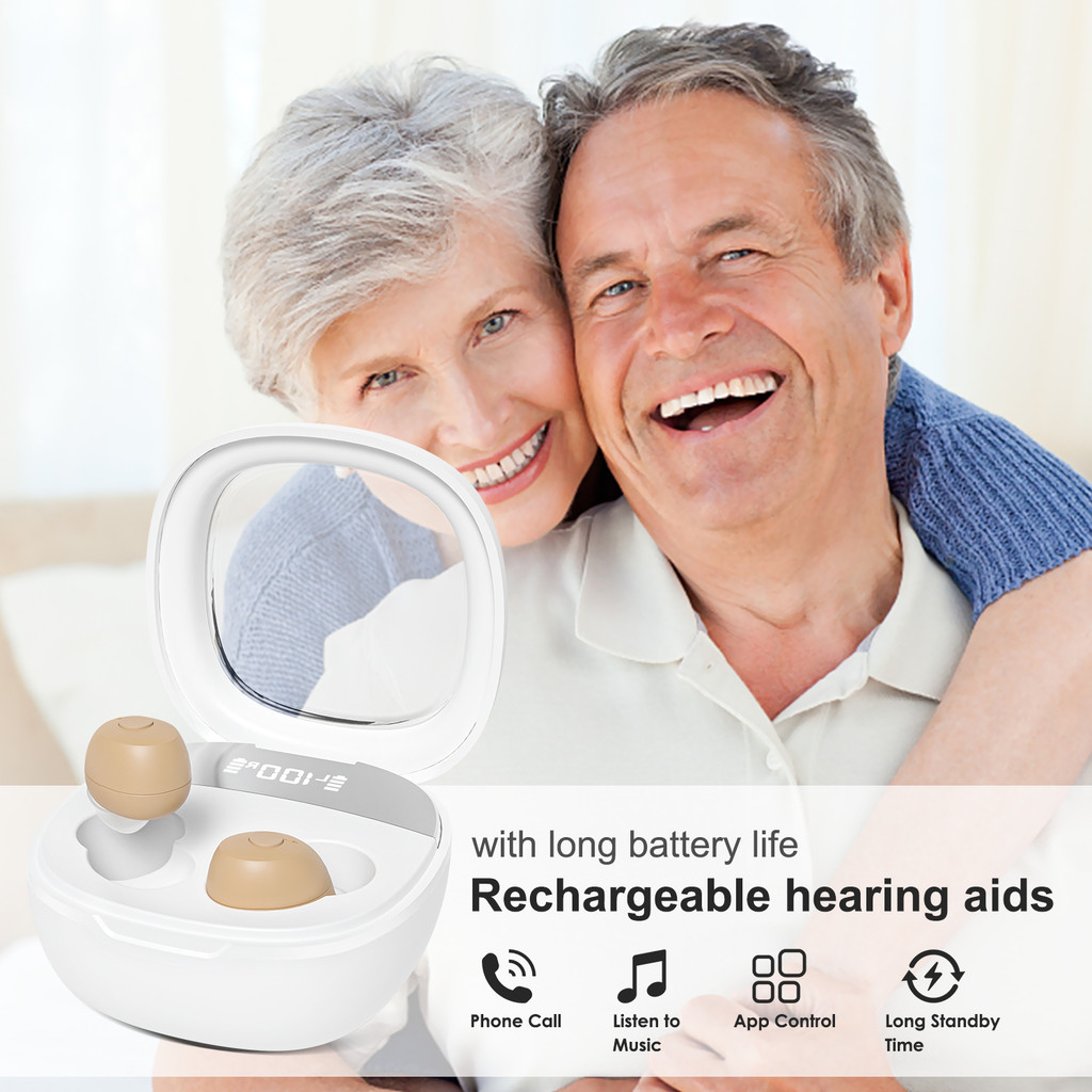 High Quality Hearing Aids Rechargeable Hearing Aids for Deafness with Cancelling Sound Amplifier