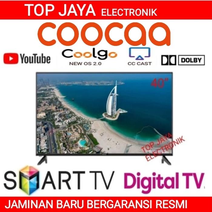 TV SMART COOCAA 40 INCH/SMART TV COOCAA 40 INCH NEW SERIES GARANSI RESMI - DUS Bawaan Pabrik, Tanpa 