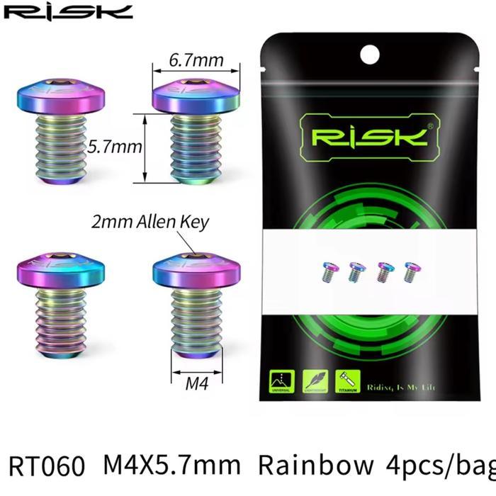 Promo Risk Titanium Baut Brake Pad Rem U C Brake Baut Kaliper Kampas Rem C Brake Sepeda Roadbike