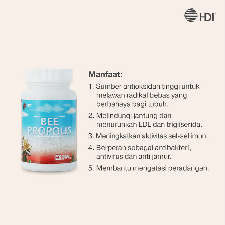 bee propolis asli segel hdi exp 2028