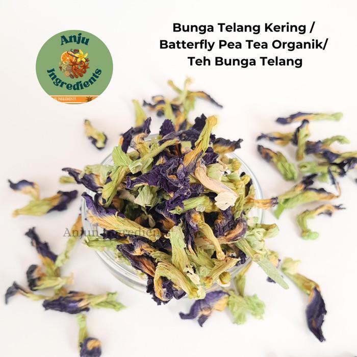 Bunga telang kering 500gr/ batterfly pea tea organik/ teh bunga telang ready