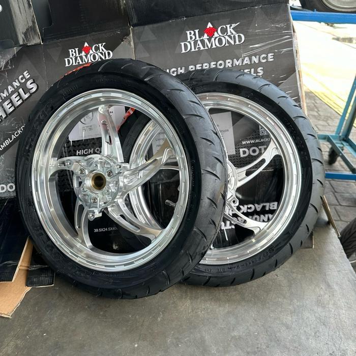 Paket velg black diamond bintang laut dan ban maxxis aerox turbo aerox alpha aerox lama aerox new ri