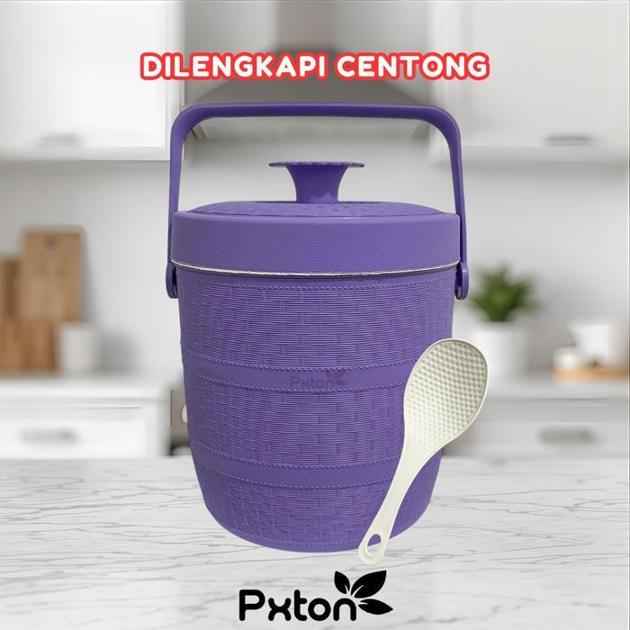 ARm PXTON - Termos Nasi Es Batu 6.5 Liter GRATIS centong / Wadah Penyimpanan / Termos Nasi Es Batu