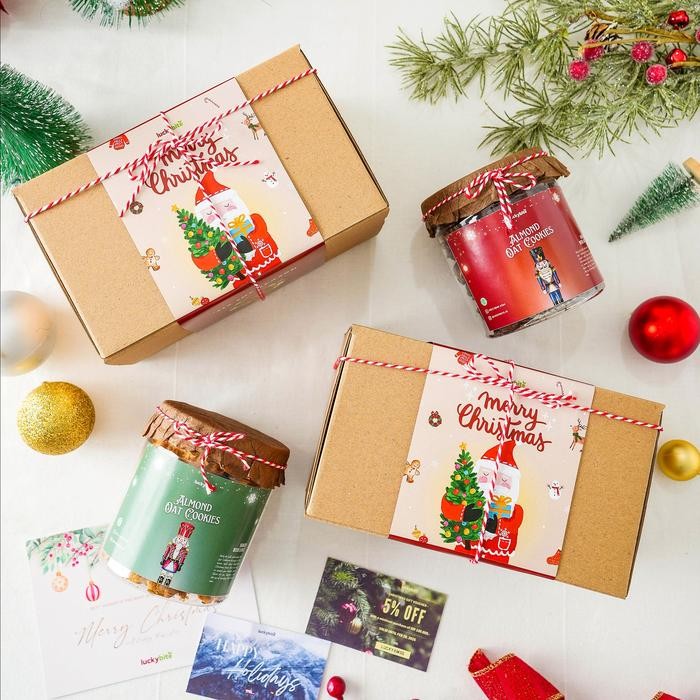 dvb6 Hampers Natal / Christmas Hampers - Cookies 2 Jar + Free Greeting Card