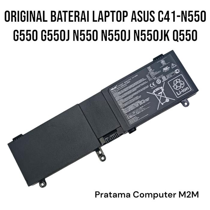 Original Baterai Laptop Asus C41-N550 G550 G550J N550 N550J N550JK