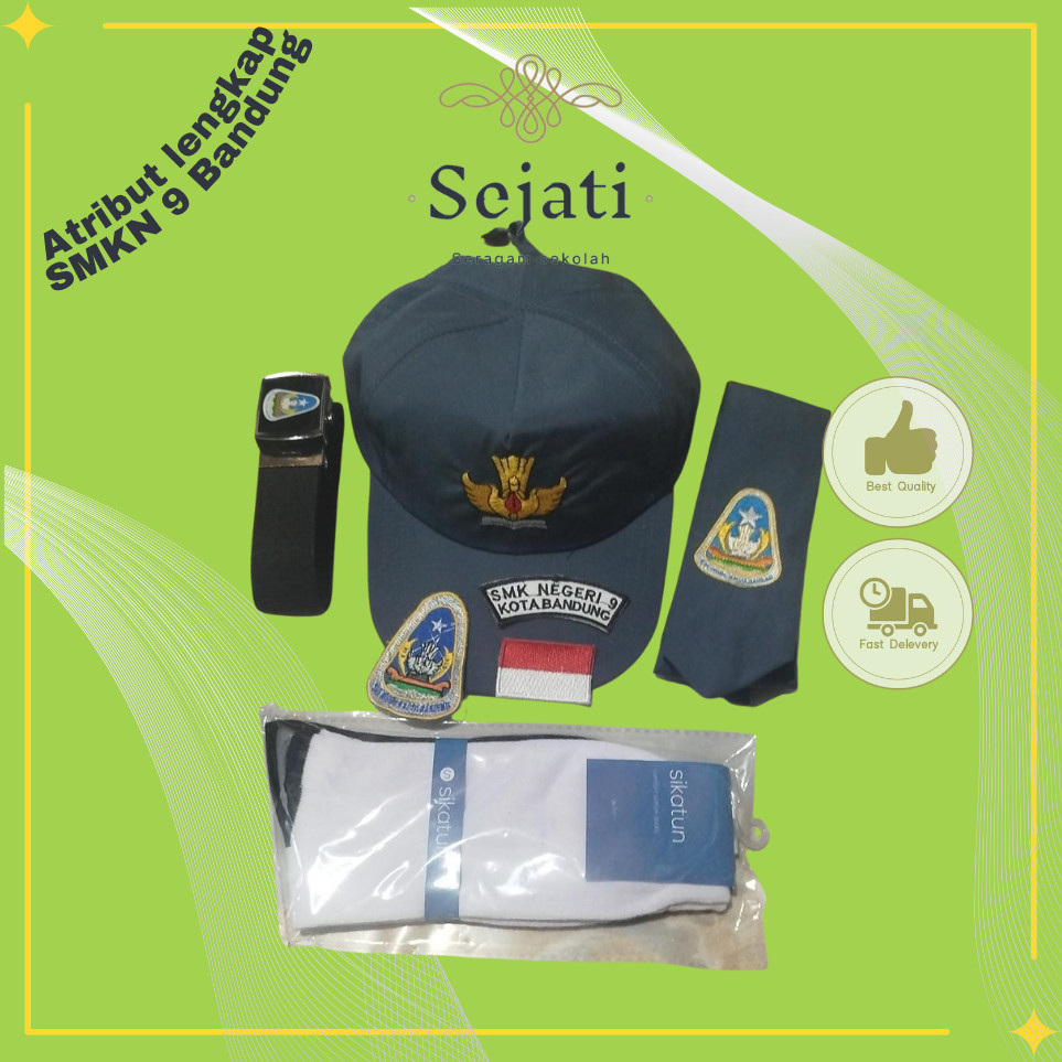 Seragam Sejati Collection - Atribut SMKN 9 Bandung Lengkap Paket Hemat