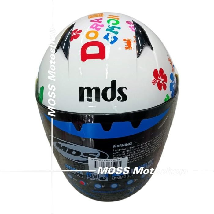 ORIGINAL HELM ANAK HALF FACE MDS SPORT R3 JUNIOR DORAEMON SPRING HELM ANAK HALF FACE READY STOCK