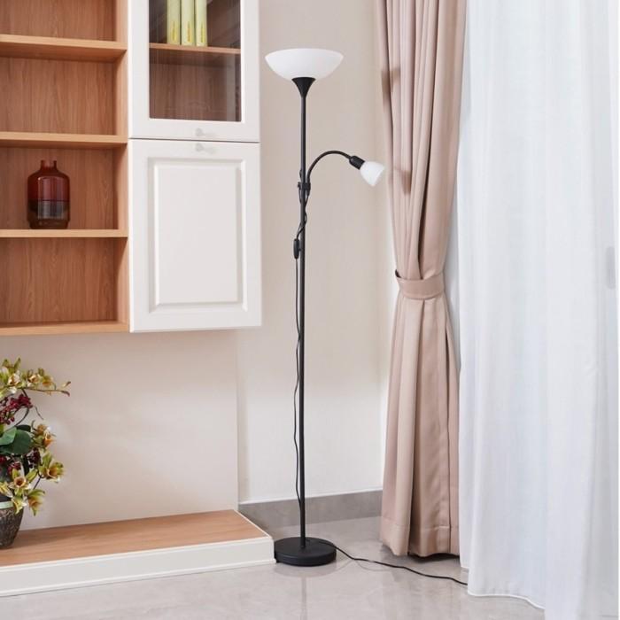 LAMPU LANTAI EGLO/LAMPU KLASIK/EGLO UP2 LAMPU LANTAI - PUTIH DAN HITAM