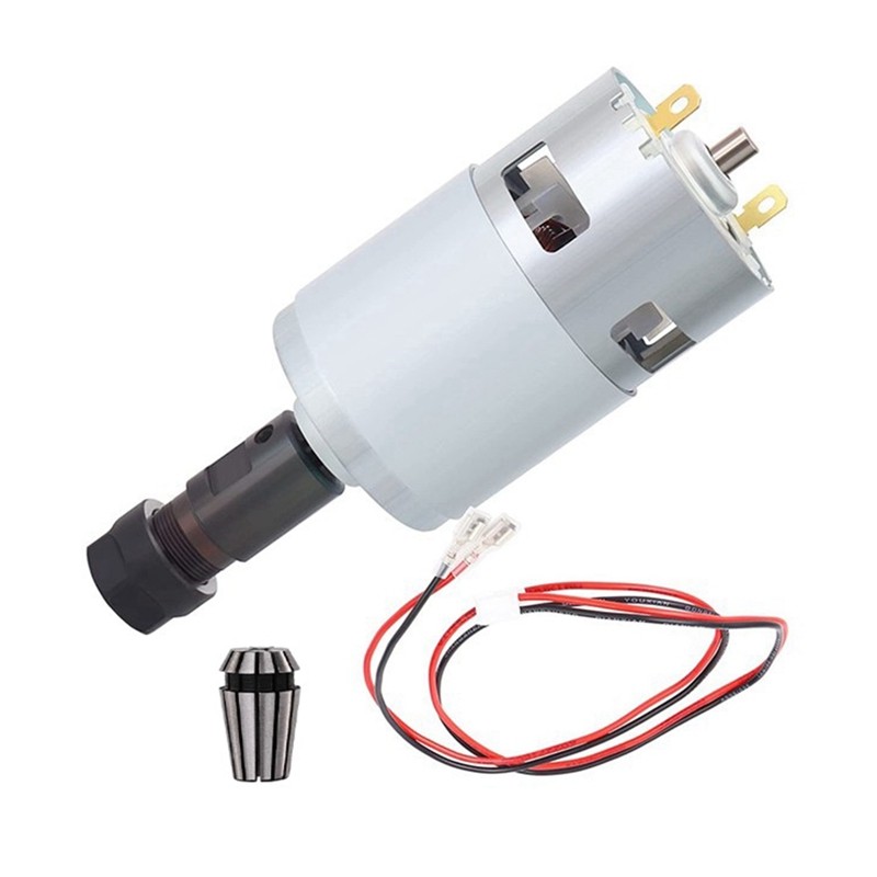 775 Spindle Motor DC 12V-24V 20000 RPM Electric Motor Ball Bearing