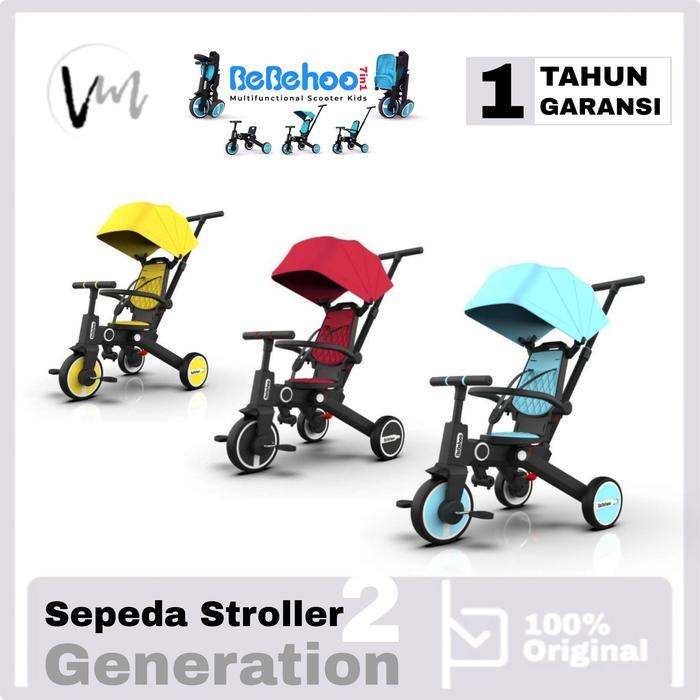 BEBEHOO STROLLER BIKE 7IN1 TRICYCLE FOLDING STRAKE SEPEDA LIPAT ANAK SEPEDA DORONG 7 IN 1 BEBEHOO