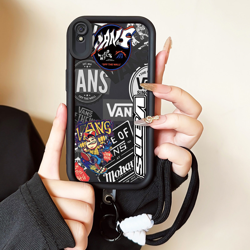 Casing Hp untuk Xiaomi Redmi 9A 9I Hp Case Casing lunak tali Kasing HP Kesing pelindung genggam Sili