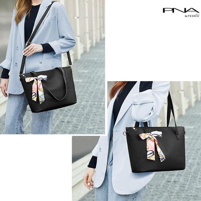 Palomino Bags - Tote Bag Tas Extra Besar Korea Wanita Resleting Model Korea Terbaru Selempang Bahu