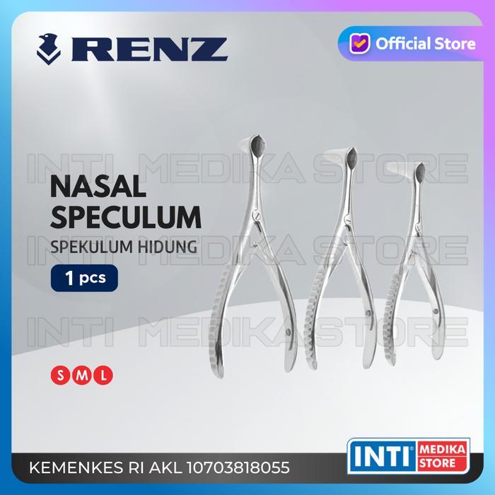 RENZ - Speculum Nasal Hidung Stainless Steel Klem Spekulum THT