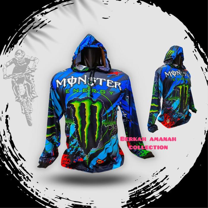 Baju balap dewasa kupluk/ atasan motorcross topi/ baju balap hoodie
