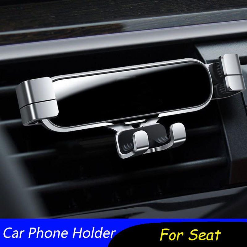 Car Mobile Phone Holder For Seat Leon Ibiza Alhambra Exeo Altea Arona Ateca Mii Easy Clip Mount