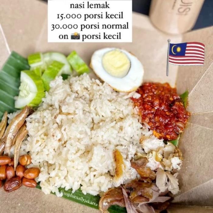 Nasi Lemak ala Malaysia Porsian