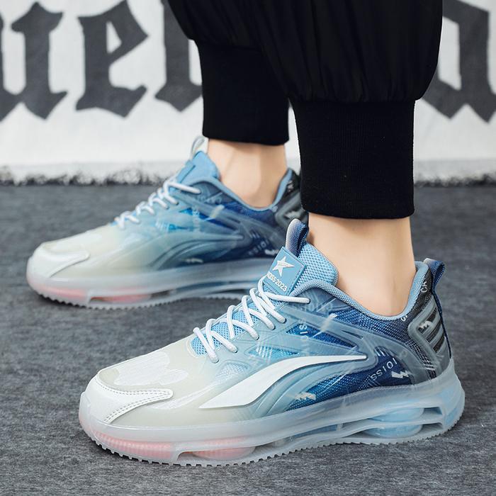 Lansungkirim- Keeping Sepatu Sneakers Pria Ringan Sepatu Olahraga Lari Gym Sepatu Cowok Keren