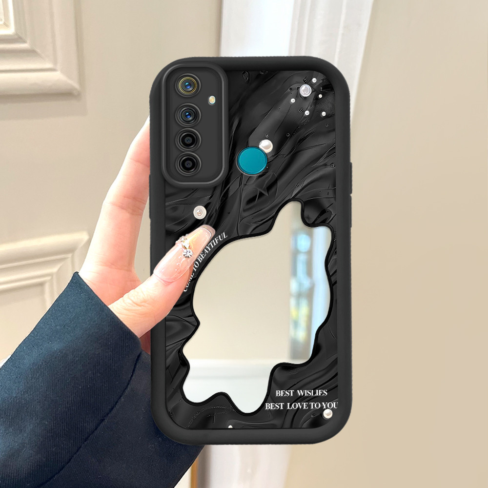 Casing Hp Untuk Realme 5 5i 5S 6i Cassing Soft Cesing Mirror JZ Fashion 1174 Softcase Silikon Phone 