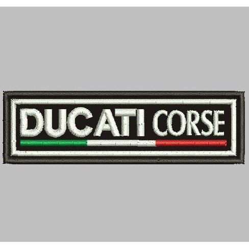 DD-291 PATCH BORDIR DUCATI CORSE RACING LOGO EMBROIDERY