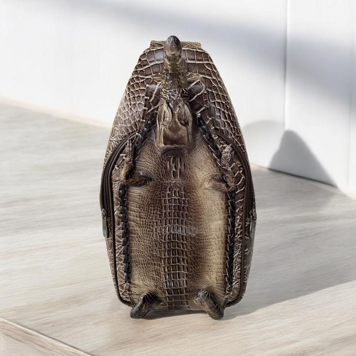 SC SISKA CROCODILE - Tas Selempang Lupus Pria Tas Bahu Pria Tas Dada Cowo Kulit Asli Merauke