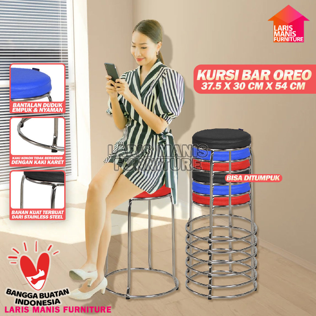 Kursi Baso Oreo Besi Aveda Murah Kaki Besi Kursi Bar Oreo Kursi Kafe Kursi Bar Kursi Kafe Kursi Mura