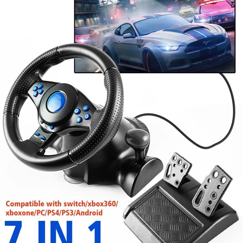 New Steering Wheel for Switch PC PS3 PS4 Xbox 360 android 7 in 1 Racing Game Balance Wheel Controlle