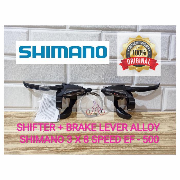 READY Terlaris SHIFTER HANDLE REM BRAKE LEVER SHIMANO ALLOY ORIGINAL 3 X 8 24 SPEED SEPEDA MTB LIPAT