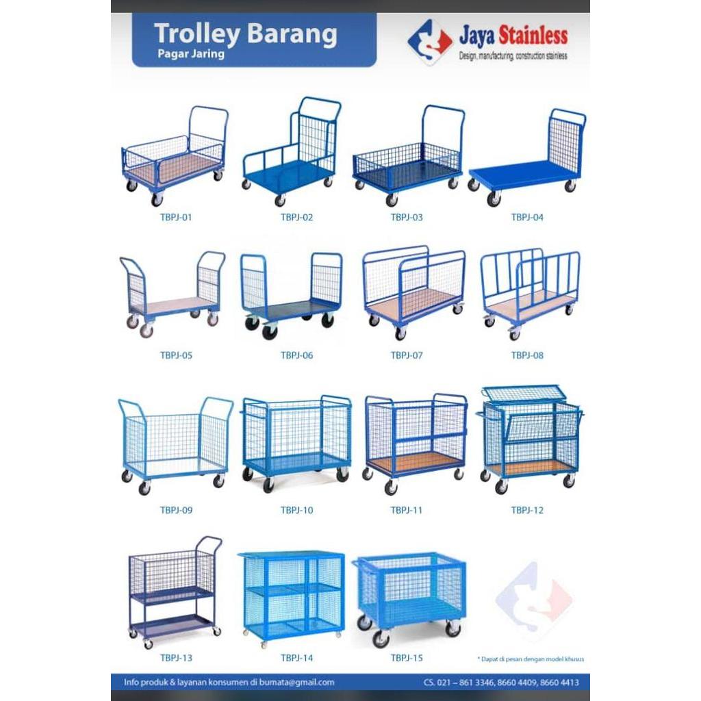 Trolley Barang Pagar Jaring-Besi - TBPJ 01