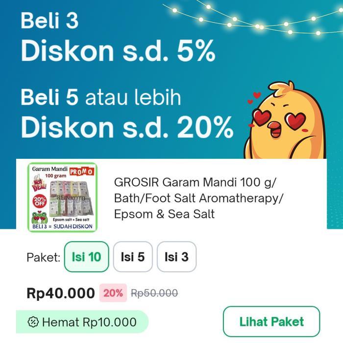 GROSIR Garam Mandi 100 g/Bath/Foot Salt Aromatherapy/Epsom & Sea Salt