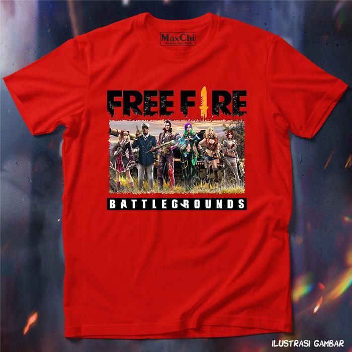 Free Fire Kaos FF Anak dan Remaja Battleground Kaos anak Premium
