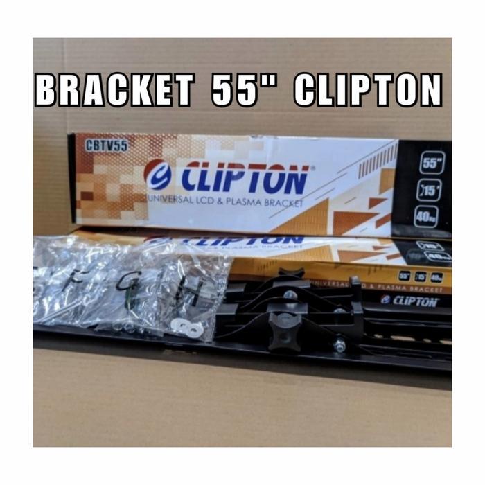 BERKUALITAS Bracket Tv LED Lcd 55" Clipton