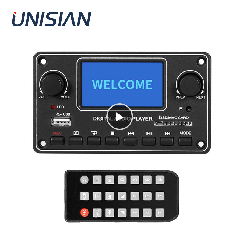 UNISIAN LCD Player Module MP3 28*64 Display Bluetooth Digital Audio Decoder Board TDM157 USB SD BT