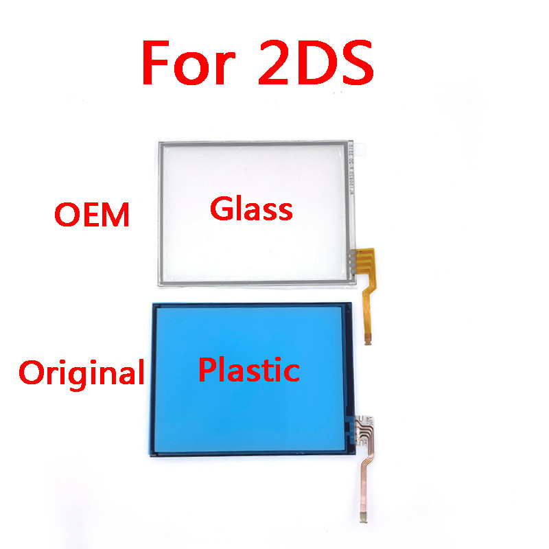 Original Plastic OEM Glass Touch Screen Digitizer Lens Replacement for 2DS