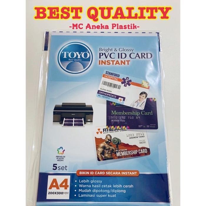 Pvc Id Card Best Quality Toyo #Gratisongkir