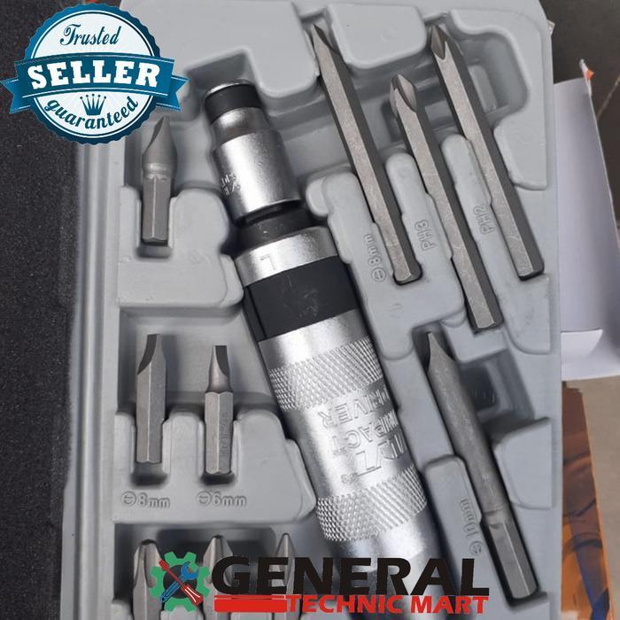 OBENG KETOK SET 11 PCS IWT impact drive set 11 pcs IWT bukan tekiro