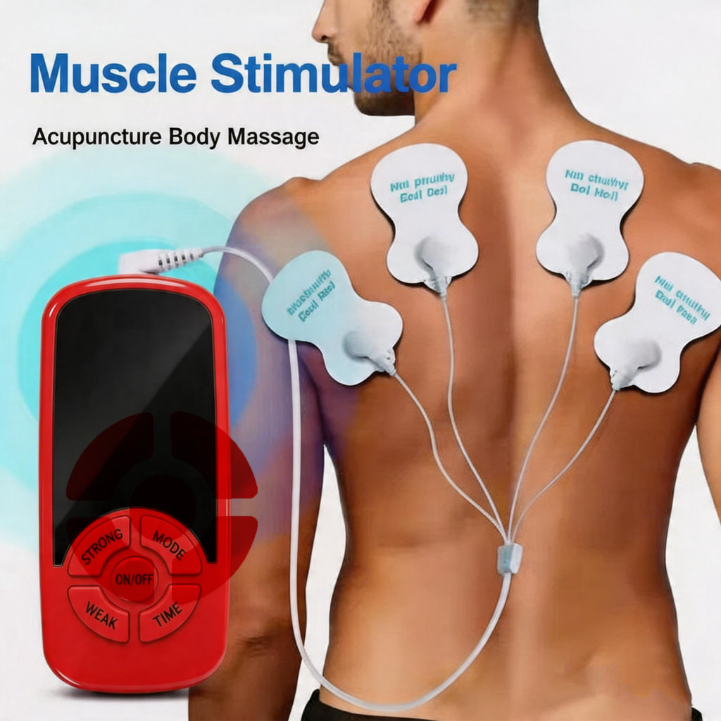 Multifunctional Digital Modes Massage Device ECG Neck Massage Machine Mini Muscle Device